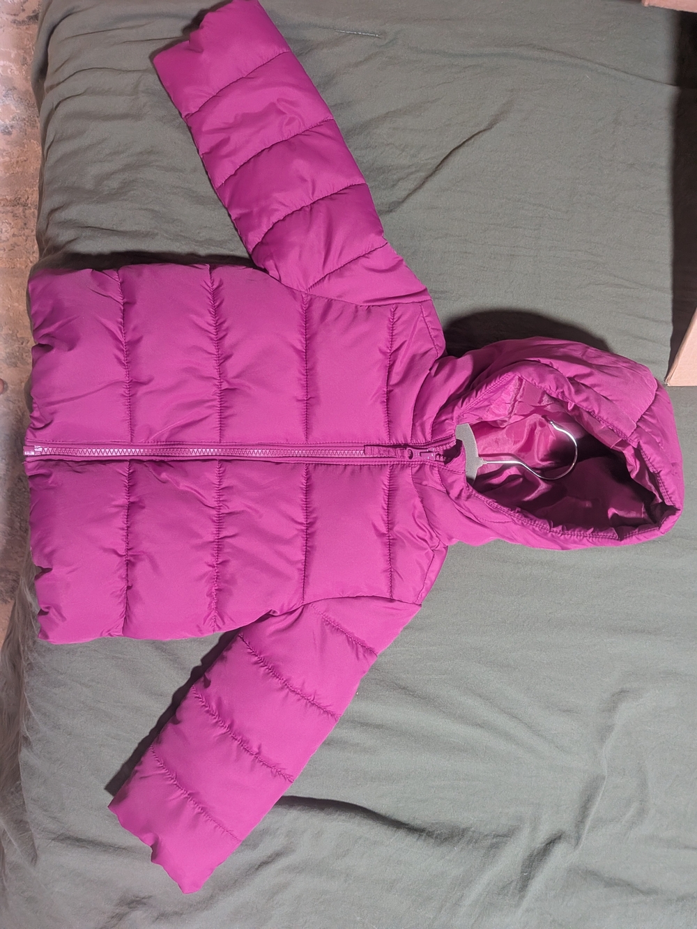 Childrens Place Jacket 2T Maroon Puffy Medium Weight Wind & Water resistant